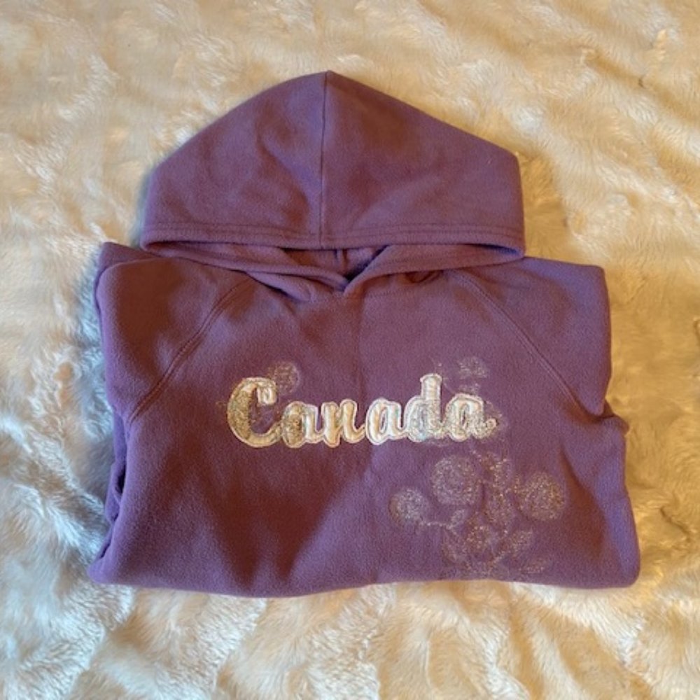 2/$35 Old Navy Girls Purple Fleece Hoodie Size M (8) Mauve Pullover Sweatshirt